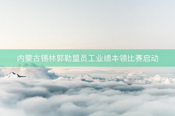 内蒙古锡林郭勒盟员工业绩本领比赛启动