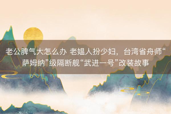 老公脾气大怎么办 老媪人扮少妇，台湾省舟师“萨姆纳”级隔断舰“武进一号”改装故事